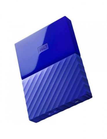 Hdd extern wd 1 tb my passport 2.5 inch usb 3.0 albastru wdbynn0010bbl-wesn (include tv 0.8lei) Wd - 1
