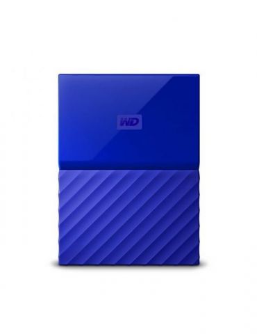 Hdd extern wd 1 tb my passport 2.5 inch usb 3.0 albastru wdbynn0010bbl-wesn (include tv 0.8lei) Wd - 1