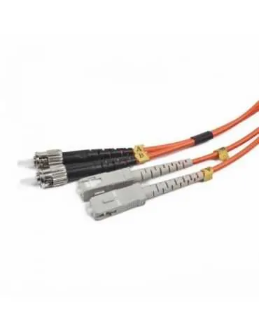 Patch Cord Fibra Optica Gembird, duplex multimode, 1m, conectori ST-SC Gembird - 1