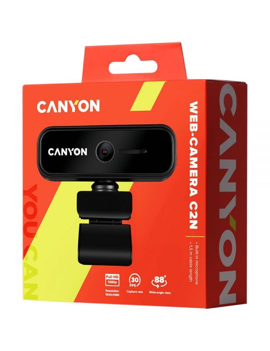 Canyon c2n 1080p full hd 2.0mega fixed focus webcam with Canyon - 1