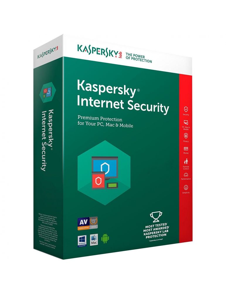 Licenta electronica kaspersky tip internet security pt pc | mac | smartphone | tableta 5 utilizatori valabilitate 2 ani windows