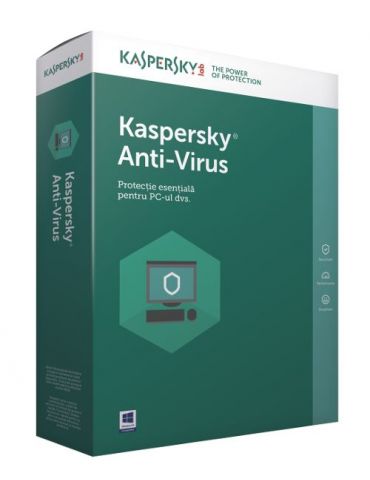 Kaspersky Lab KASPERSKY ESD Anti-Virus EUEDI 3D 1Y(ND) Daneză, Finlandeză, Norvegiană, Suedeză Licență completă 3 licență(e) 1 K