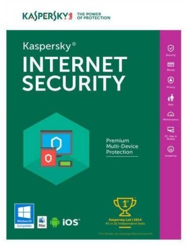 Kaspersky internet security european edition. 4-device 1 year renewal license pack kl1939xcdfr Kaspersky - 1 - Tik.ro