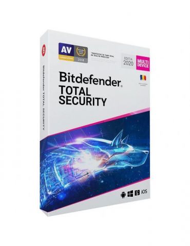 Licenta  electronica bitdefender tip total security pt pc | mac | smartphone | tableta 5 utilizatori valabilitate 3 ani windows 