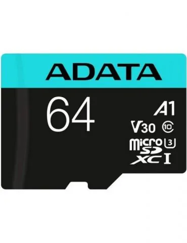 Card microsd adata 64 gb microsdhc clasa 10 standard uhs-i u3 ausdx64gui3v30sa2 (include tv 0.03 lei) Adata - 1 - Tik.ro