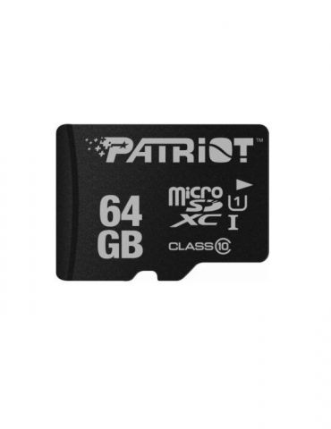 Card microsd patriot 64 gb microsdxc clasa 10 standard uhs-i u1 psf64gmdc10 (include tv 0.03 lei) Patriot - 1 - Tik.ro