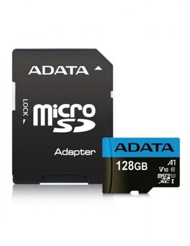 Card microsd adata 128 gb microsdxc clasa 10 standard uhs-i u1 ausdx128guicl10a1-ra1 (include tv 0.03 lei) Adata - 1 - Tik.ro