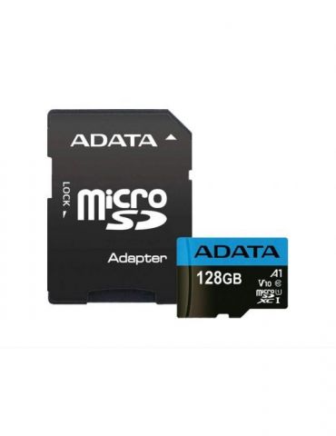 Card microsd adata 128 gb microsdxc clasa 10 standard uhs-i u1 ausdx128guicl10a1 (include tv 0.03 lei) Adata - 1