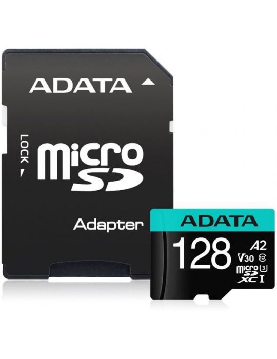 Card microsd adata 128 gb microsdhc clasa 10 standard uhs-i u3 ausdx128gui3v30sa2 (include tv 0.03 lei) Adata - 1