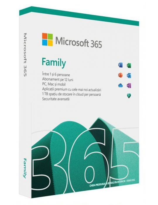 Microsoft 365 family/rom p8 6gq-01595 ms Microsoft - 1