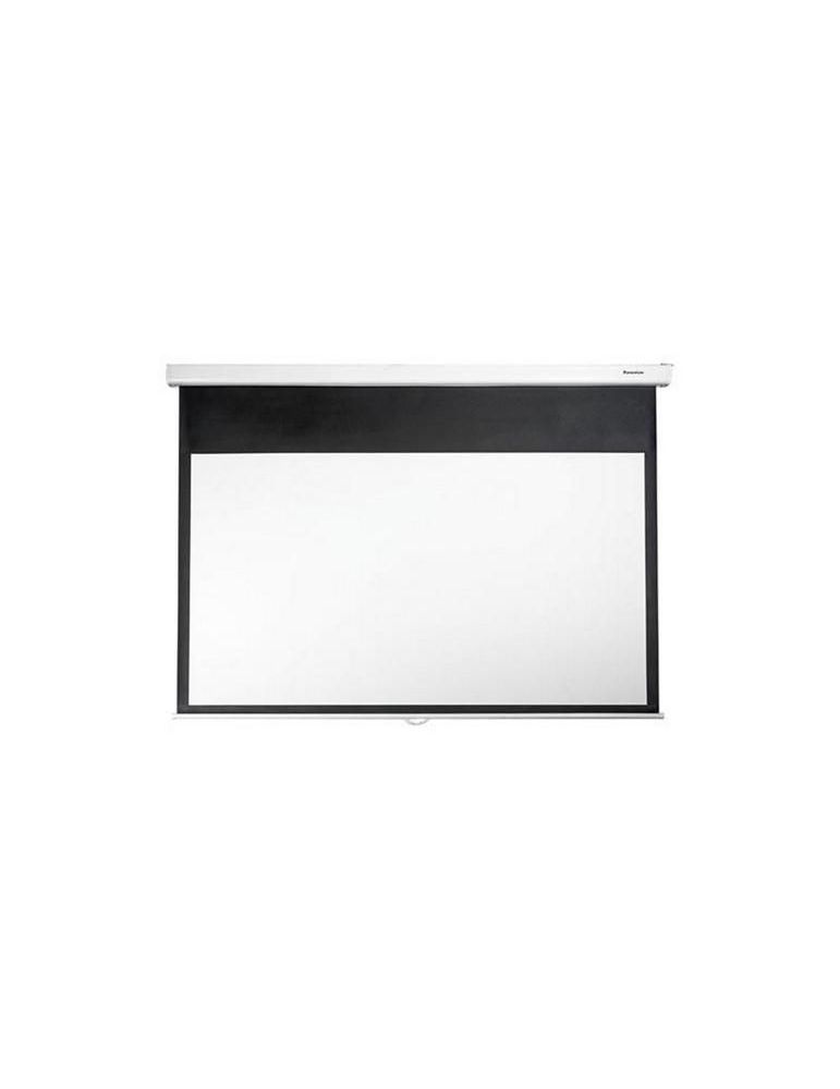 Manual 84 projection screen 16:9 matte white steel square casing with speed control wall mount ds-9084pmg+