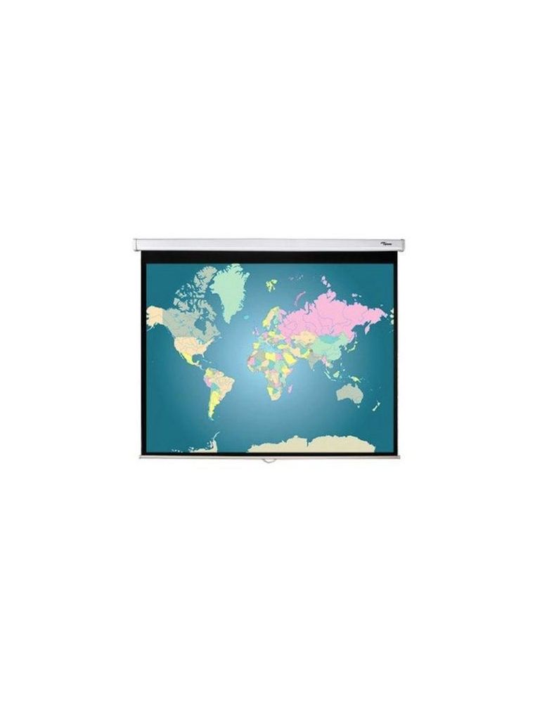 Manual 120 projection screen 4:3 matte white steel square casing with speed control wall mount ds-3120pmg+