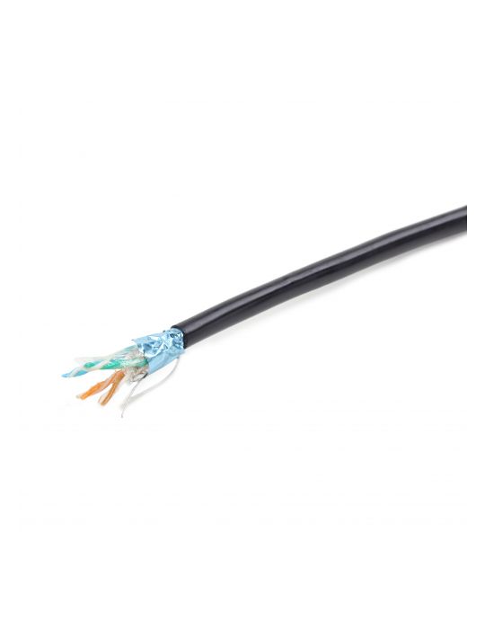 Cablu de retea Gembird FPC-5051GE-SO-OUT, FTP, Cat5e, 305m, Black Gembird - 1