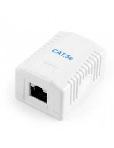 Priza retea Gembird, 1x RJ45, FTP, CAT5E, White Gembird - 1 - Tik.ro