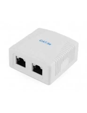 Priza retea Gembird, 2x RJ-45, FTP, CAT5E, White Gembird - 1 - Tik.ro