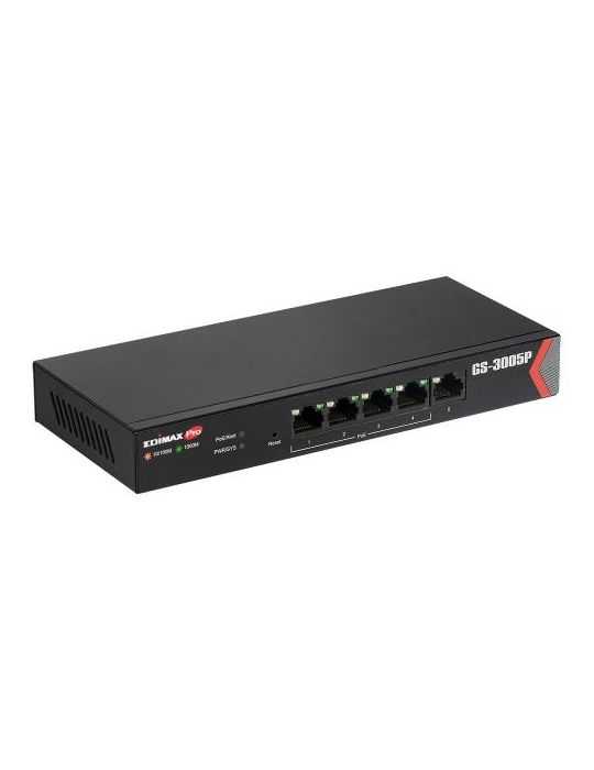 Switch Edimax Long Range, 5 porturi, PoE Edimax - 1