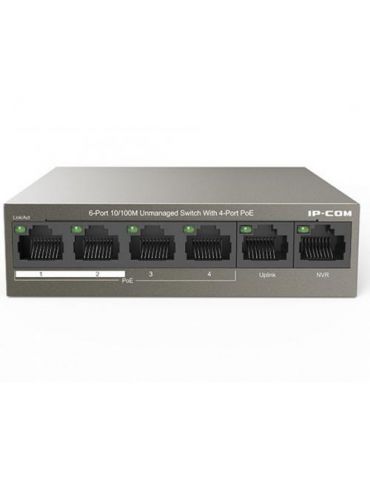 Switch IP-COM F1106P-4-63W, 6 porturi, PoE Ip-com - 1 - Tik.ro