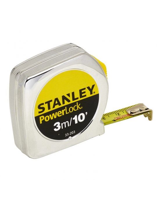 Stanley 0-33-203 Ruleta powerlock classic cu carca metalica 3m/10 x 127mm Stanley - 1