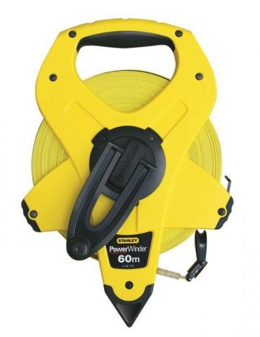 Stanley 2-34-775 Ruleta deschisa powerwinder cu banda din fibra de sticla 60m x 127 mm Stanley - 1