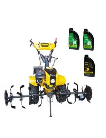 Pachet motocultor Campo 853 benzina 7.5CP 2+1 trepte roti atv manicot rulment ulei motor si transmisie incluse Progarden - 1 - Tik.ro