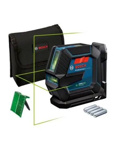 Bosch GLL 2-15 G + LB 10 Nivela laser cu linii verzi (15 m) + Suport universal Bosch - 1 - Tik.ro
