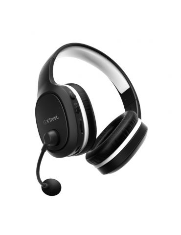 Trust GXT 391 Thian Căști Prin cablu & Wireless Bandă de fixare pe cap Gaming USB tip-C Negru, Alb