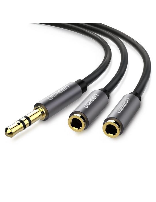 Ugreen 10532 cablu audio 0,2 m 3.5mm 2 x 3.5mm Negru