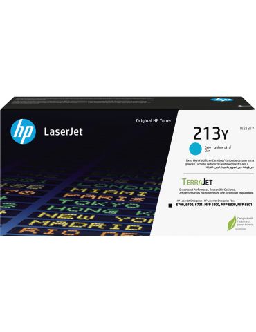 HP Cartuş de toner LaserJet original de capacitate foarte extinsă 213Y Cyan - Tik.ro