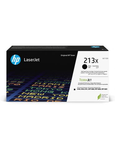 HP Cartuş de toner LaserJet original de capacitate extinsă 213X Negru