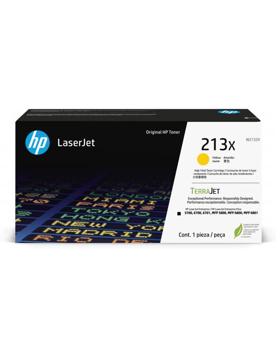 HP Cartuş de toner LaserJet original de capacitate extinsă 213X Galben