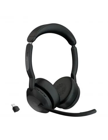 Jabra Evolve2 55 Căști Fără fir Bandă de fixare pe cap Birou Call center Bluetooth Stand de încărcare Negru - Tik.ro