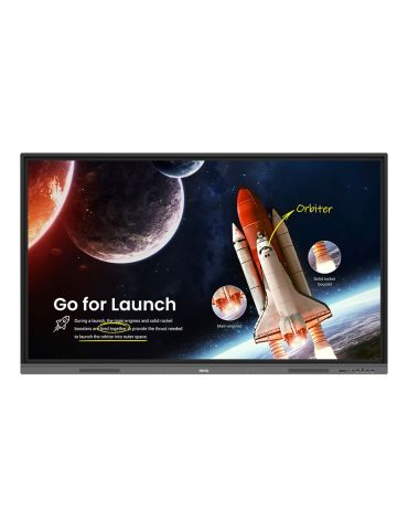 BenQ RE6503 table albe interactive 165,1 cm (65") Ecran tactil Negru - Tik.ro