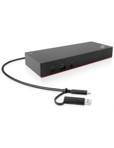 Lenovo 40AF0135EU stații de andocare și replicatoare de porturi pentru calculatoare portabile Prin cablu Negru - Tik.ro