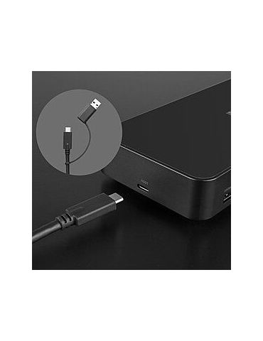 Lindy DST-Pro Universal Tip dock USB 3.2 Gen 2 (3.1 Gen 2) Type-C Negru