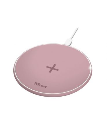 Trust 23866 încărcătoare pentru dispozitive mobile Smartphone Roz AC, USB Încărcare fără fir Încărcare rapidă De interior