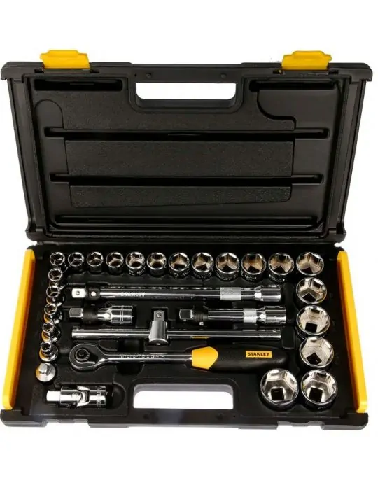 Stanley 2-85-584 Trusa tubulare 1/2 si 1/4 MicroTough sistem metric 29 buc Stanley - 1