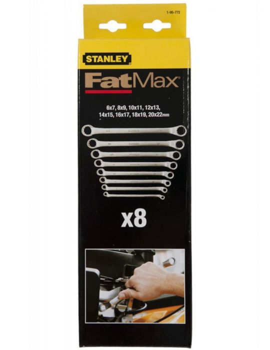 Stanley 1-95-772 Set de 8 chei inelare cu cot FATMAX 6-22 mm Stanley - 1