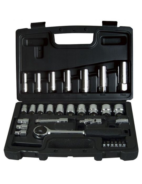 Stanley 1-94-652 Trusa 30 piese tubulare de 3/8 in sistem metric Stanley - 1