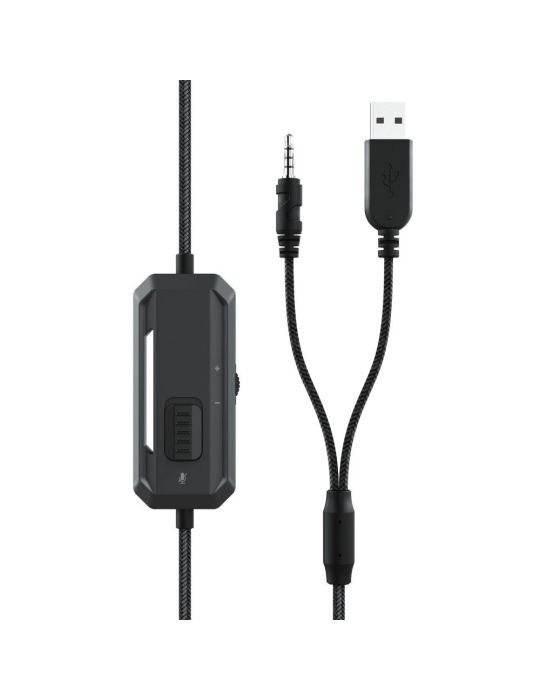 Trust GXT 448 Nixxo Căști Prin cablu Bandă de fixare pe cap Gaming USB Tip-A Negru, Roşu