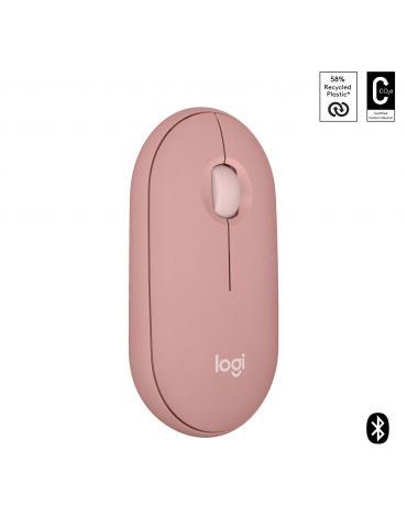 Logitech Pebble 2 M350s mouse-uri Ambidextru RF Wireless + Bluetooth Optice 4000 DPI