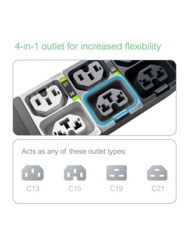 APC NetShelter Rack PDU Advanced unități de distribuție a energiei electrice (PDU) 42 ieșire(i) AC 0U Negru