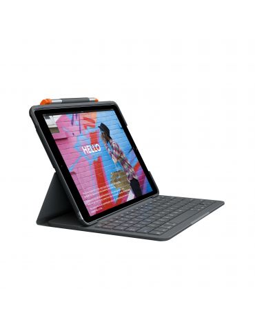 Logitech Slim Folio Grafit Bluetooth AZERTY Franţuzesc - Tik.ro