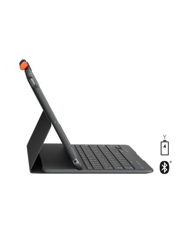 Logitech Slim Folio Grafit Bluetooth AZERTY Franţuzesc