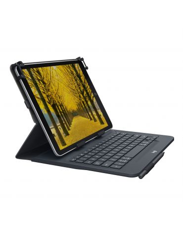 Logitech Universal Folio with integrated keyboard for 9-10 inch tablets Negru Bluetooth AZERTY Franţuzesc