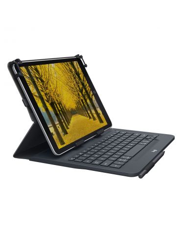 Logitech Universal Folio with integrated keyboard for 9-10 inch tablets Negru Bluetooth AZERTY Franţuzesc