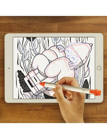 Logitech Crayon creioane stylus 20 g Portocală, Alb