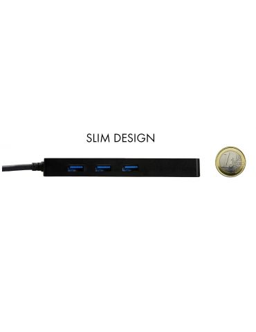 i-tec Advance U3GL3SLIM sloturi Negru