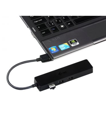 i-tec Advance U3GL3SLIM sloturi Negru