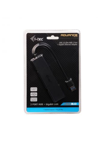 i-tec Advance U3GL3SLIM sloturi Negru