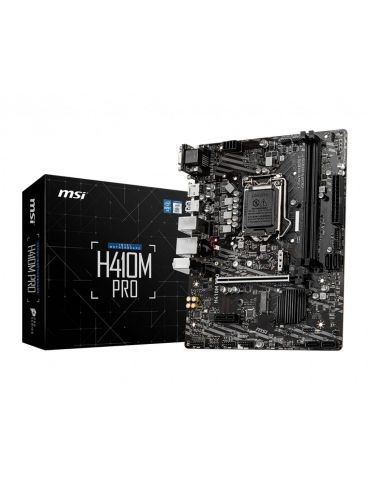 MSI H410M-PRO plăci de bază Intel H410 LGA 1200 (Socket H5) micro-ATX - Tik.ro